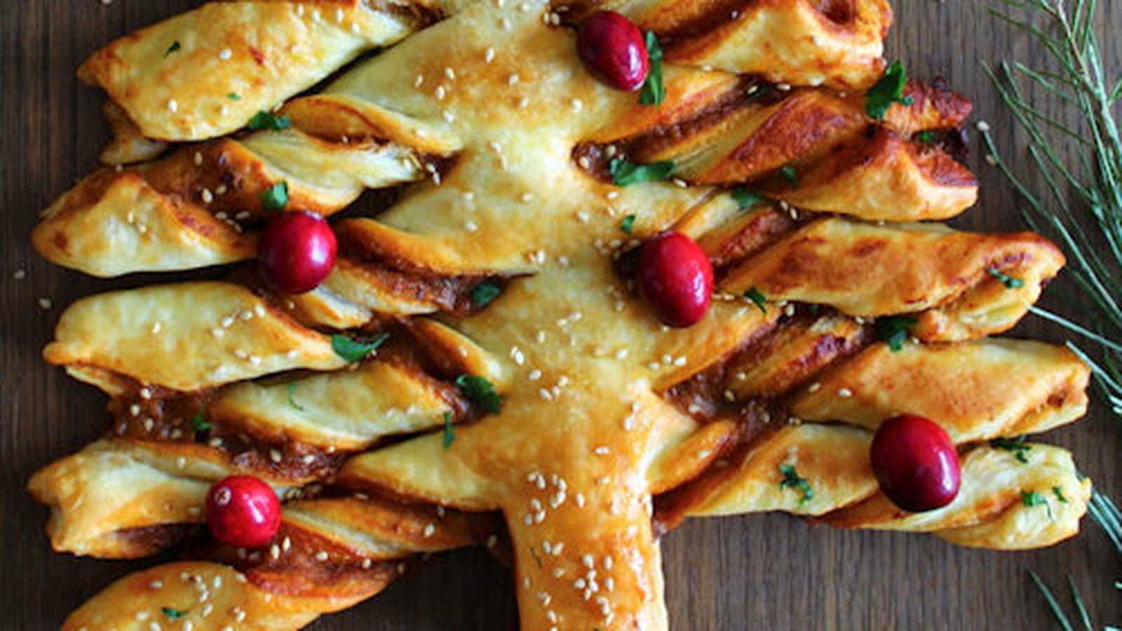 Sapin feuilleté à la terrine végétale