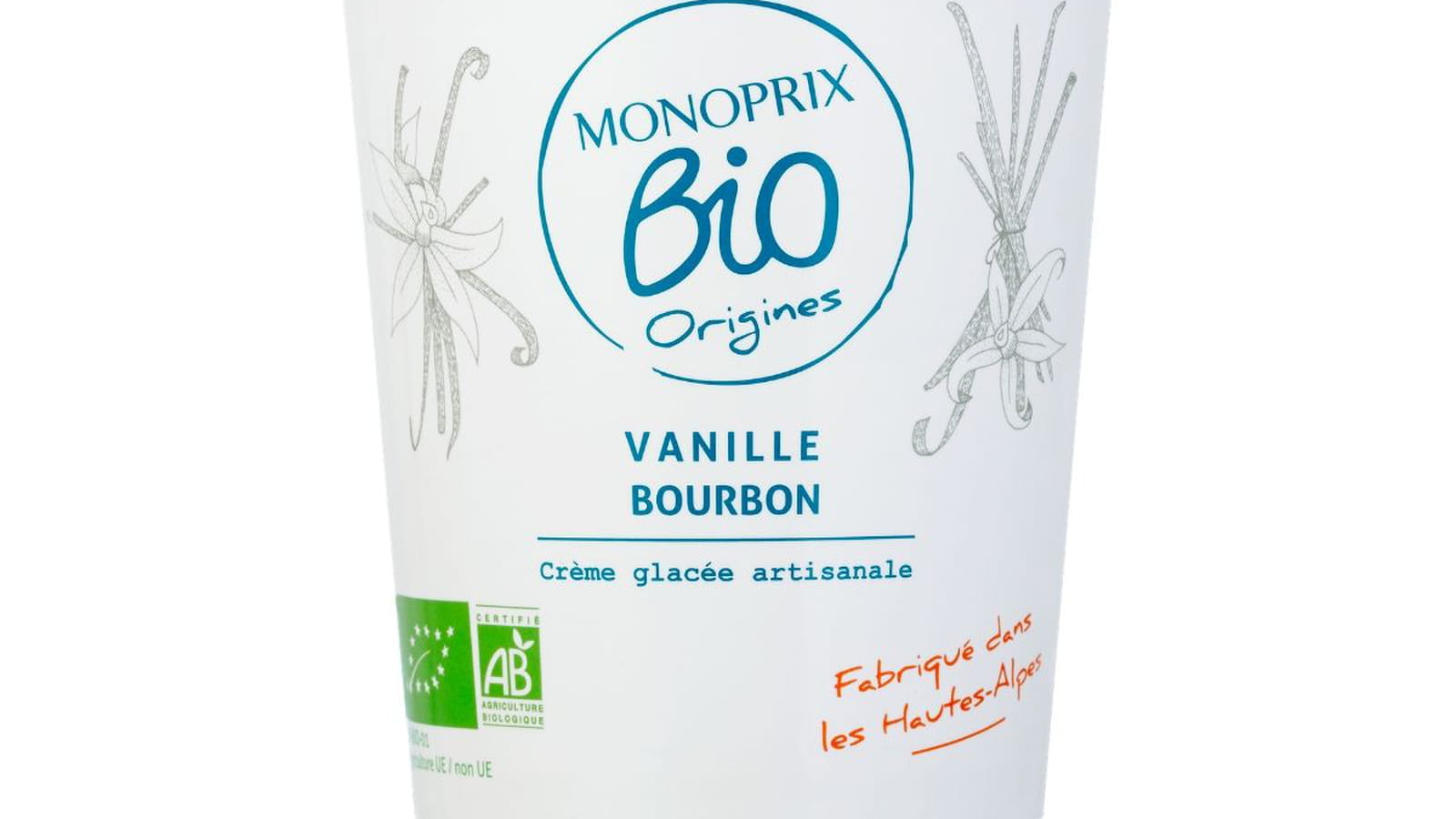 La glace Vanille Bourbon de Monoprix 