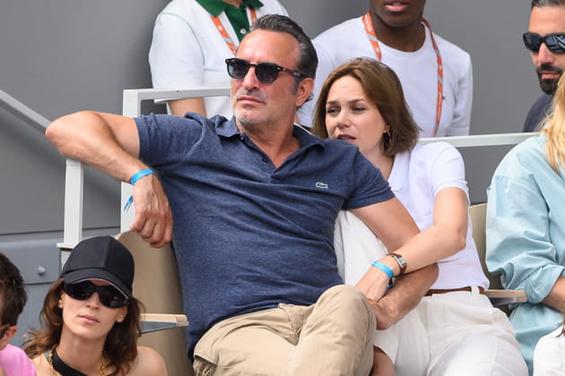 Jean Dujardin et Nathalie P&eacute;chalat, aper&ccedil;us &agrave; Roland-Garros