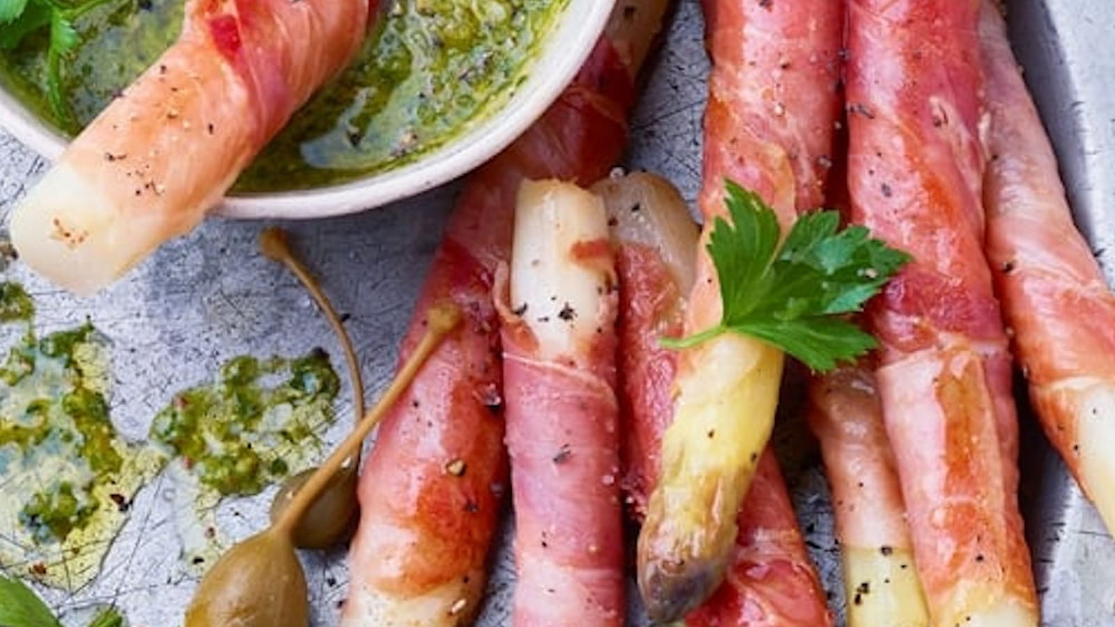 Asperges des sables des Landes au jambon cru