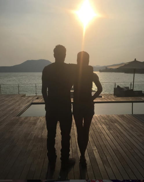 Les Beckham au soleil