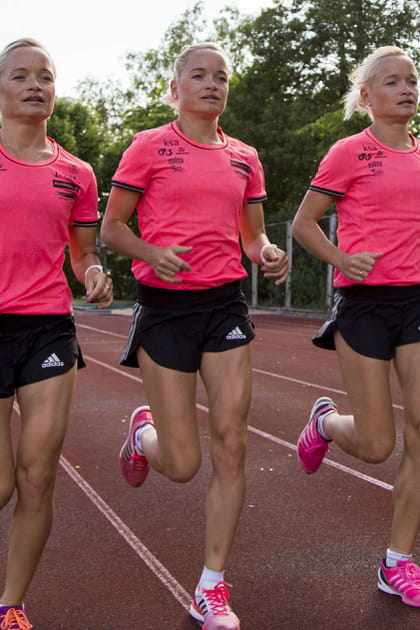 Lily, Liina et Leila Luik : athl&eacute;tisme