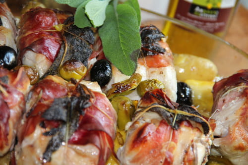 Rables de lapin au speck