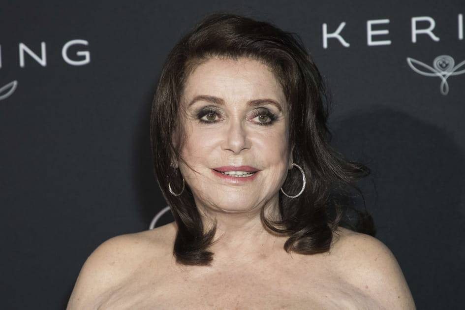 Les cheveux bruns de Catherine Deneuve