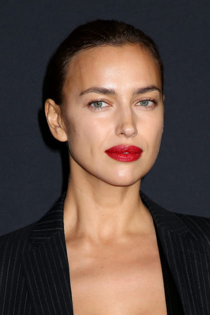 La bouche rouge d'Irina Shayk
