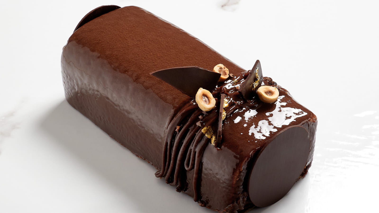 Bûche chocolatée d’Éric Kayser 