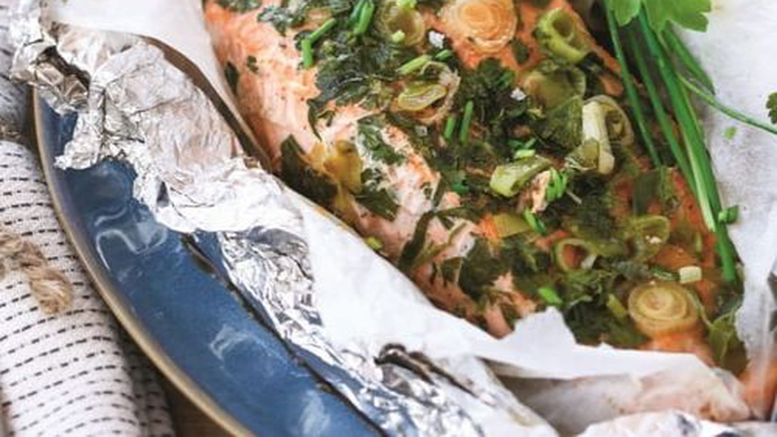 Papillotes de saumon au sirop d’érable