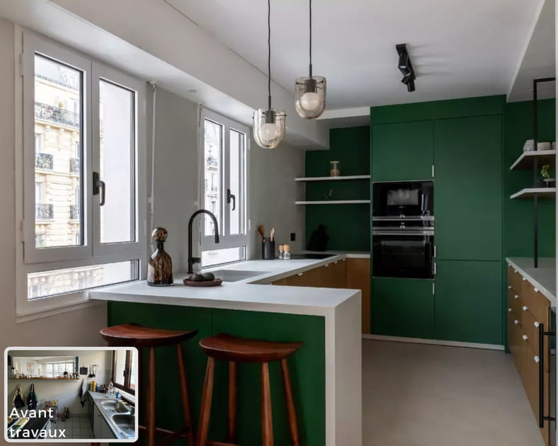 Avant-apr&egrave;s&nbsp;: cr&eacute;er une pi&egrave;ce de vie ouverte et conviviale tout en d&eacute;limitant chaque espace