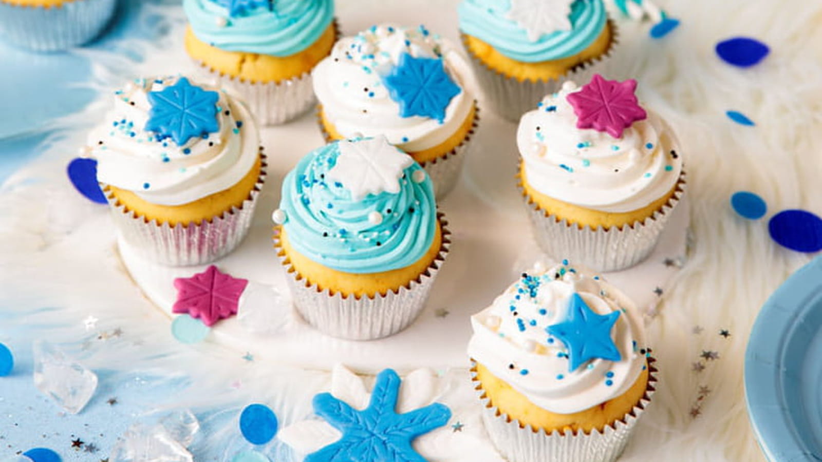 Cupcakes des neiges