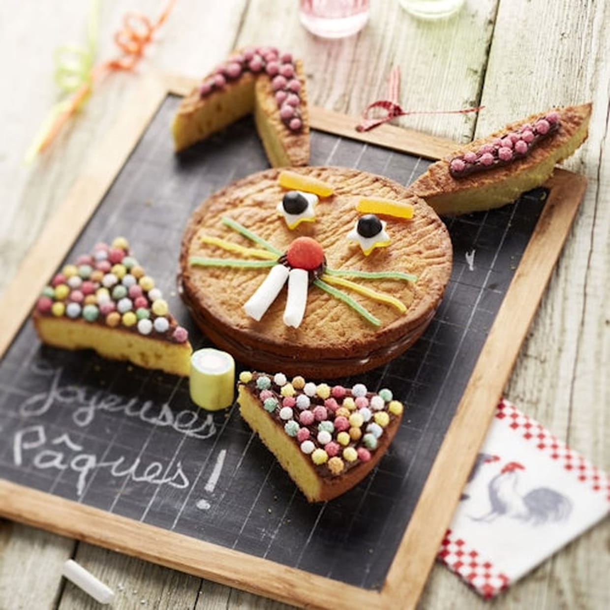 Lapin De Paques En Gateaux Bretons Pate A Tartiner Et Guimauve