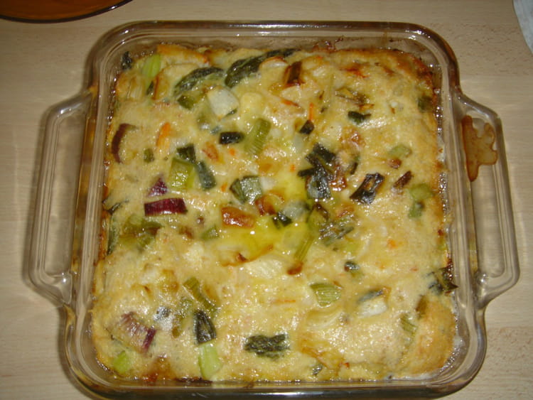 Recette de Clafoutis d'asperges au crabe