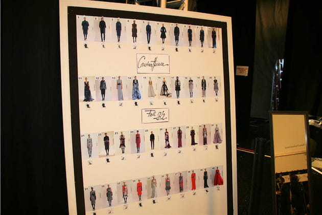 L'ordre de passage des mannequins