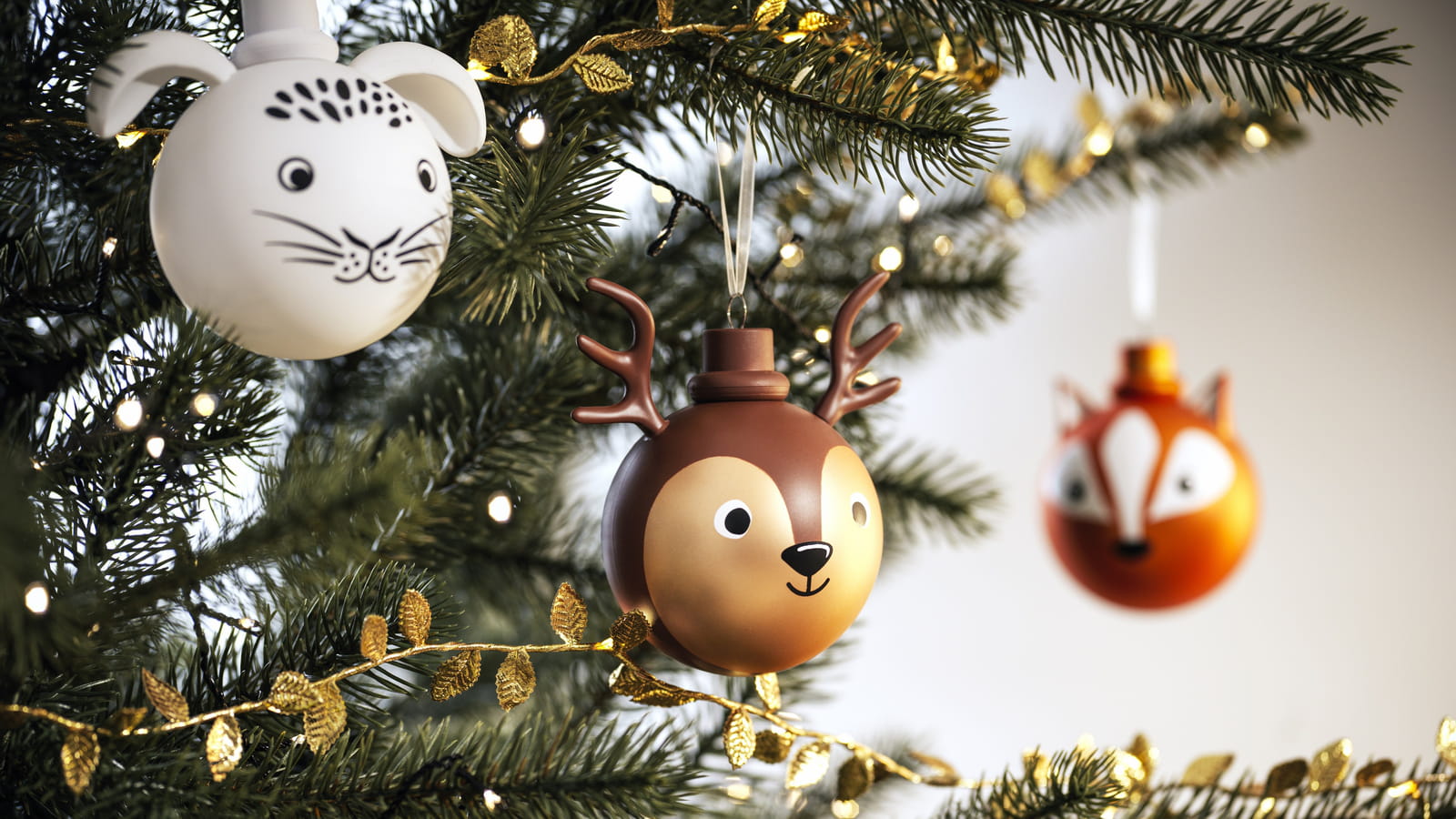 Boules de Noël animalières