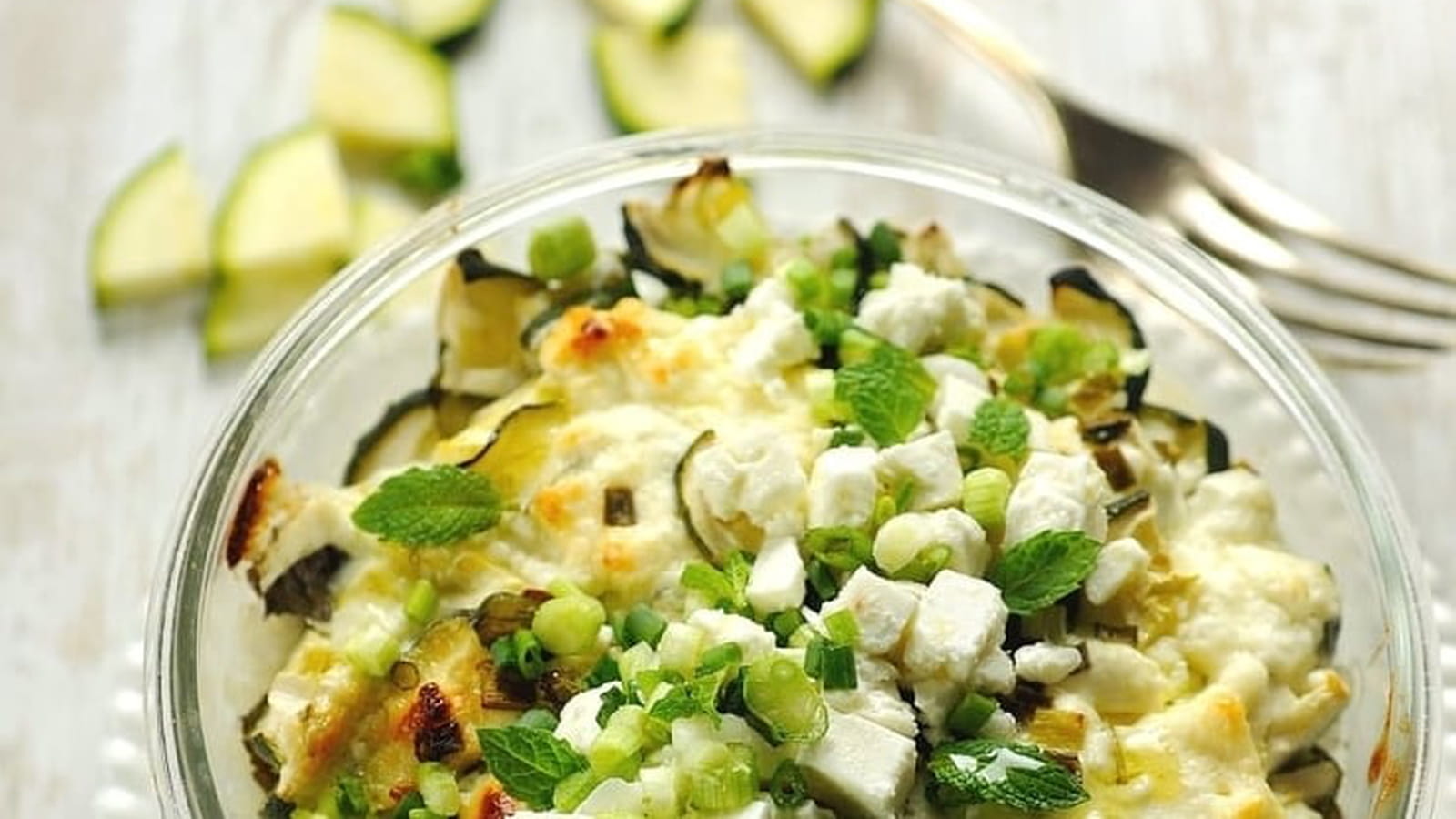Gratin de courgettes et féta