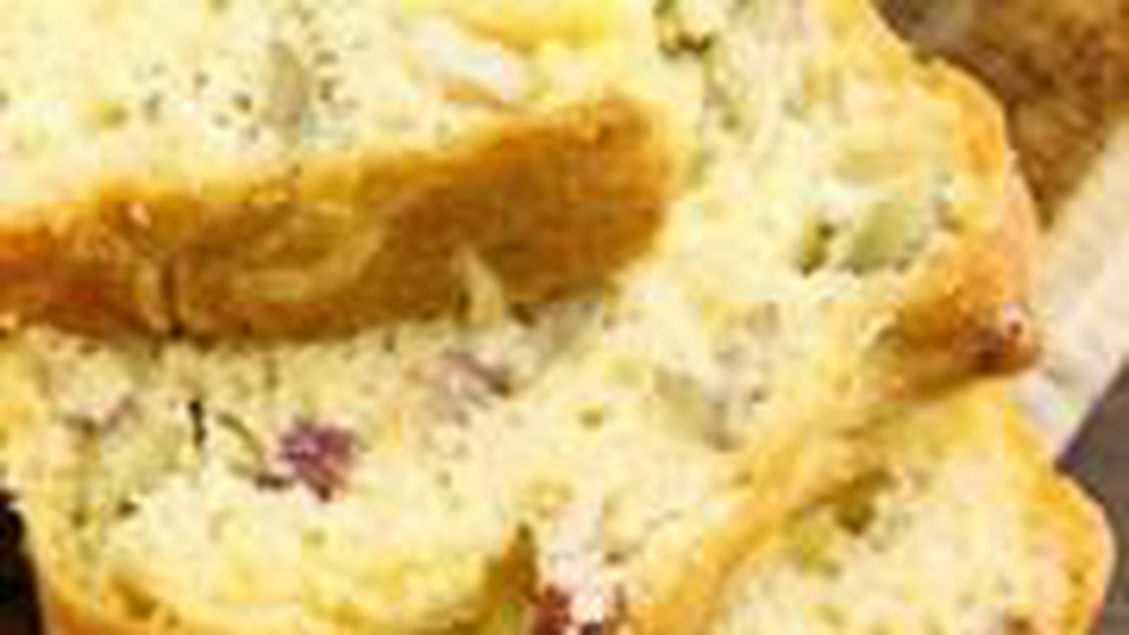 Cake lardons, gouda et olives