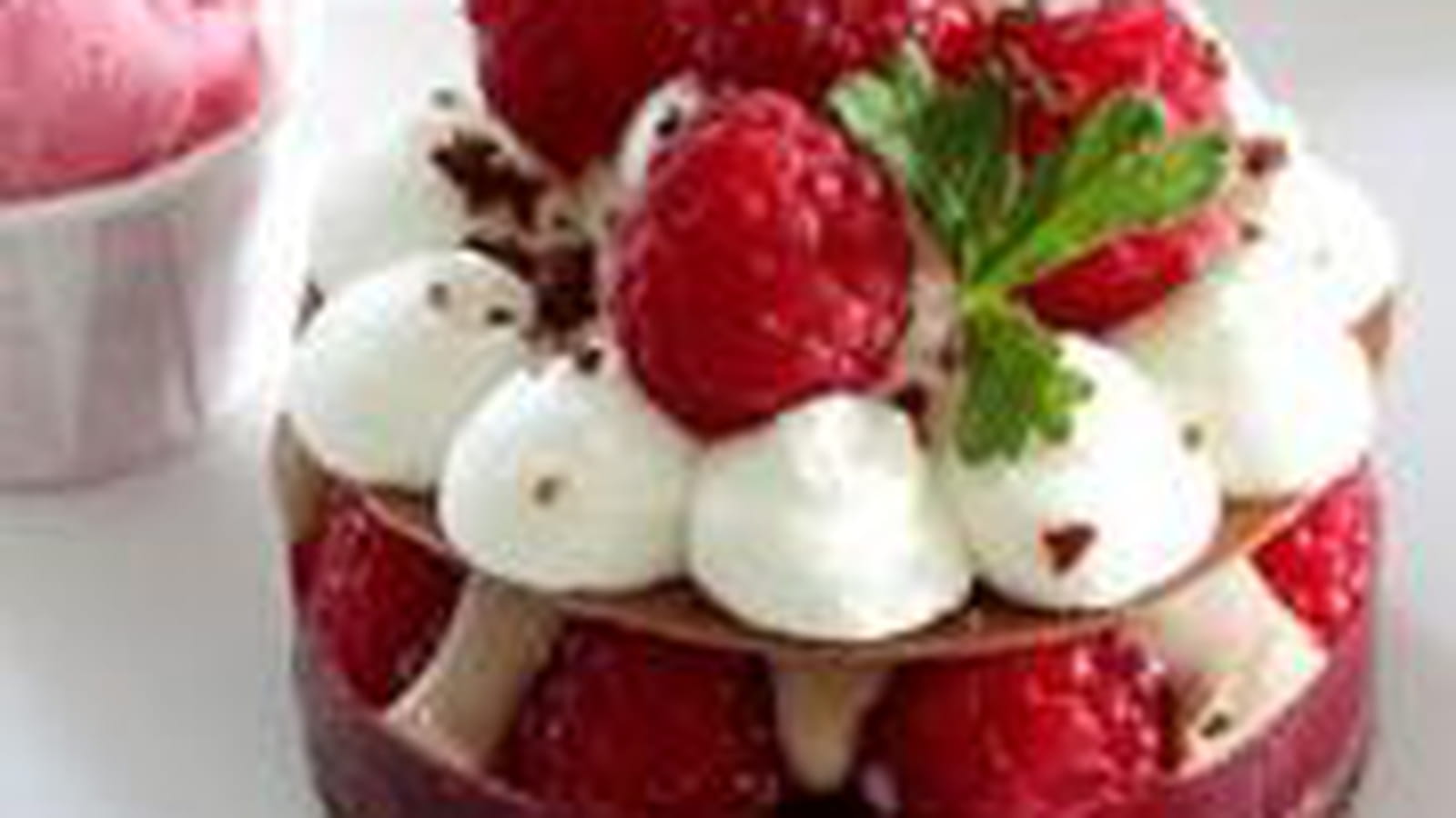 Brownie chocolat framboises