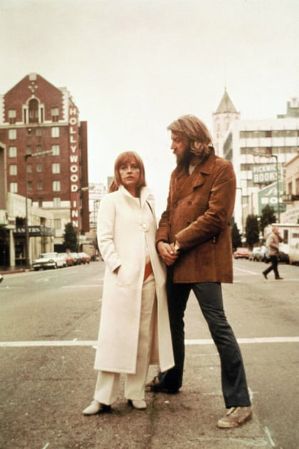 Jeanne Moreau en total look blanc