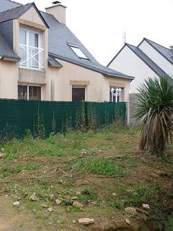 le terrain avant les travaux
