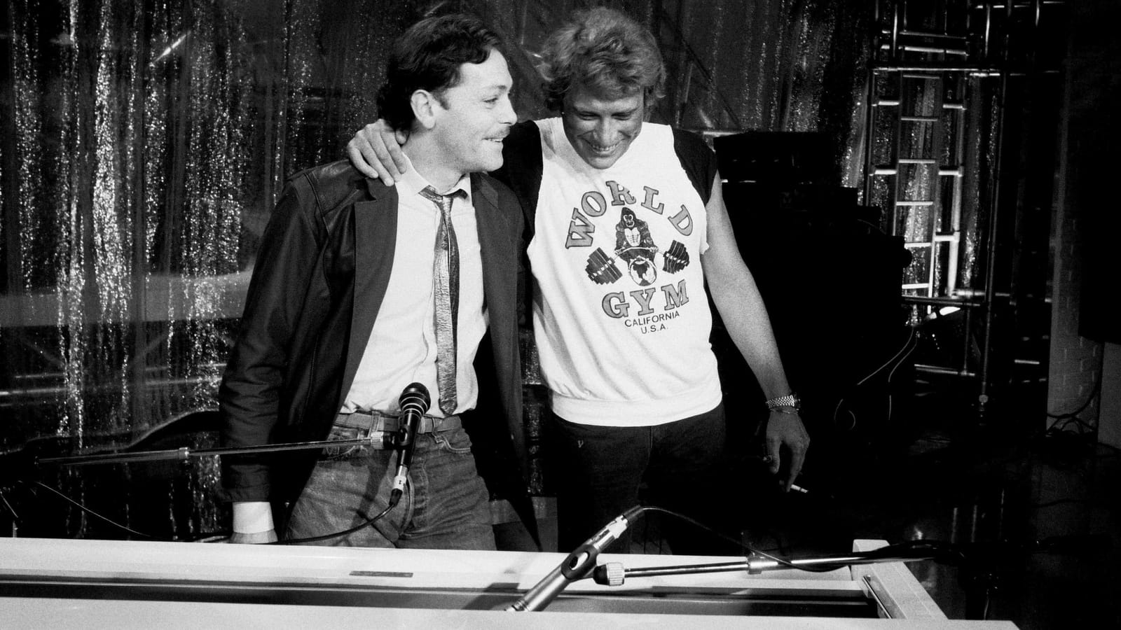 Avec Johnny Hallyday 