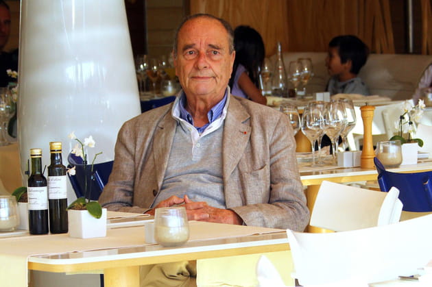 Jacques Chirac en terrasse à Saint-Tropez (2011)