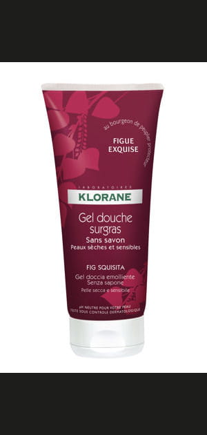 Gel douche surgras Figue Exquise de Klorane