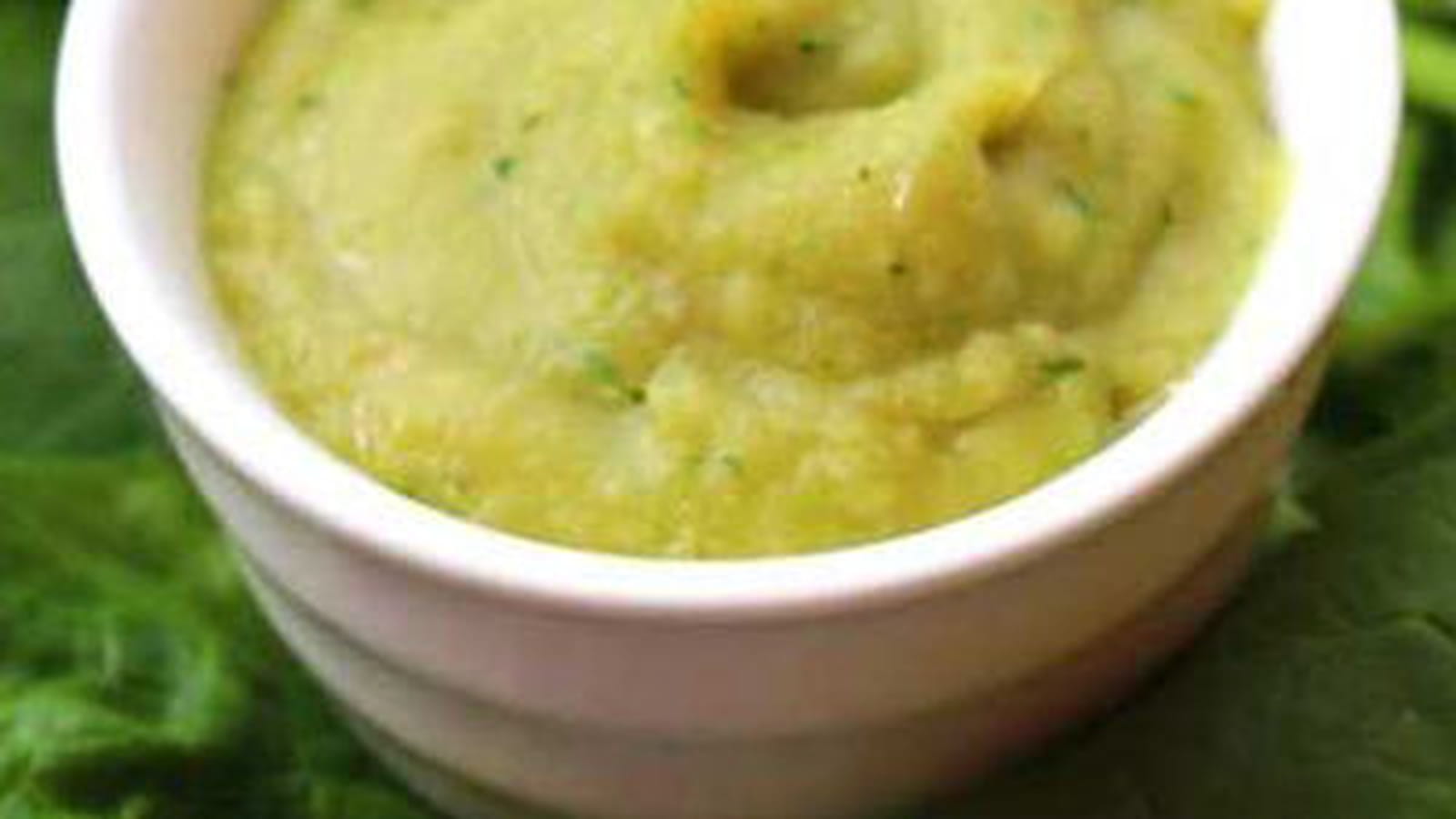 Purée de pois cassés et lard fumé
