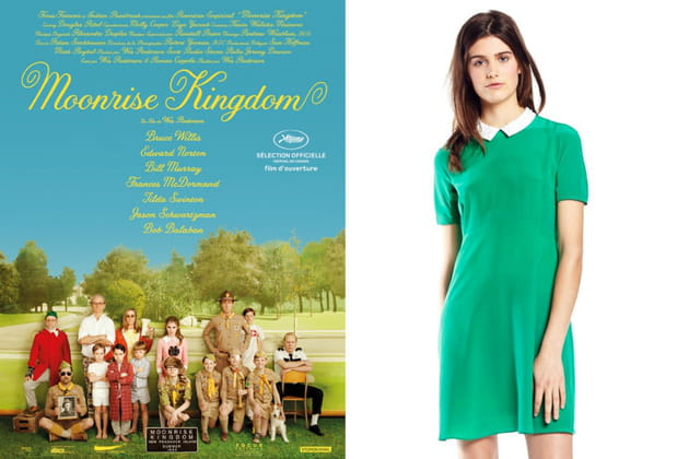 Une robe à col claudine contrasté façon Suzy Bishop dans "Moonrise Kingdom"