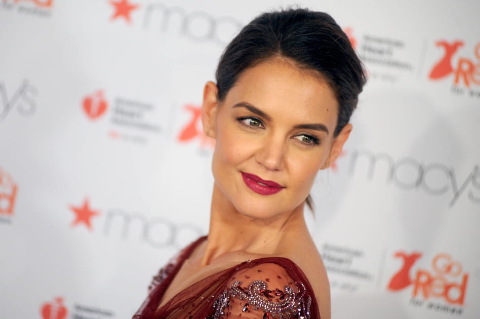 Les l&egrave;vres framboises de Katie Holmes