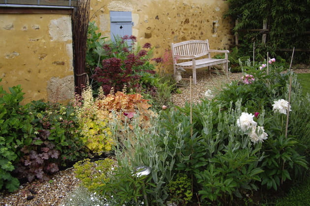 Une all&eacute;e de jardin autour de la maison