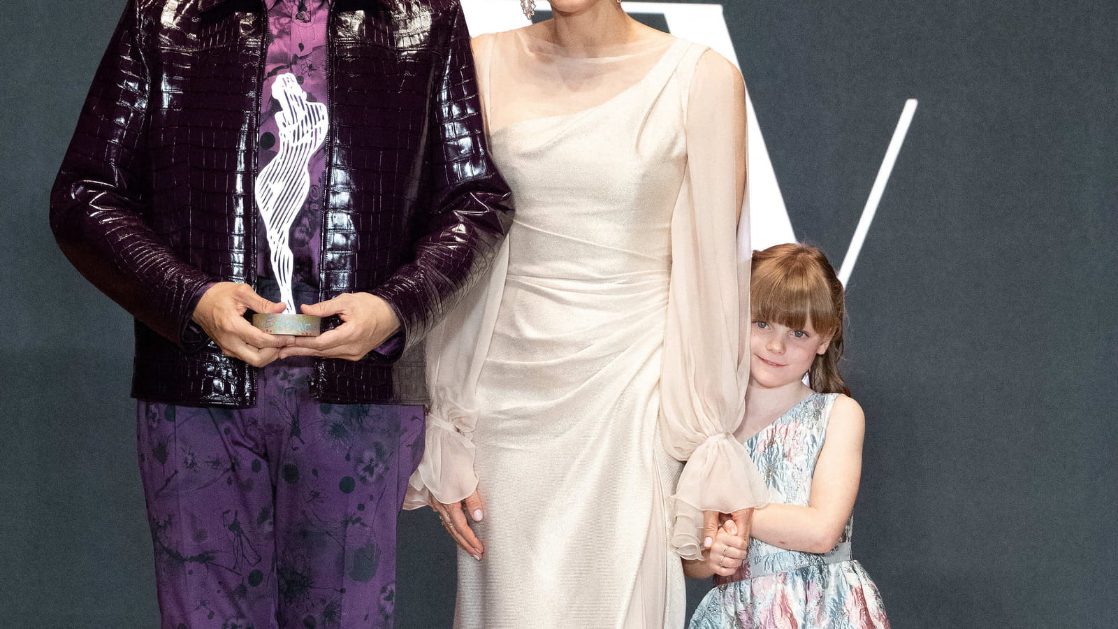 Abdul Al-Romaizan, Charlene et Gabriella de Monaco