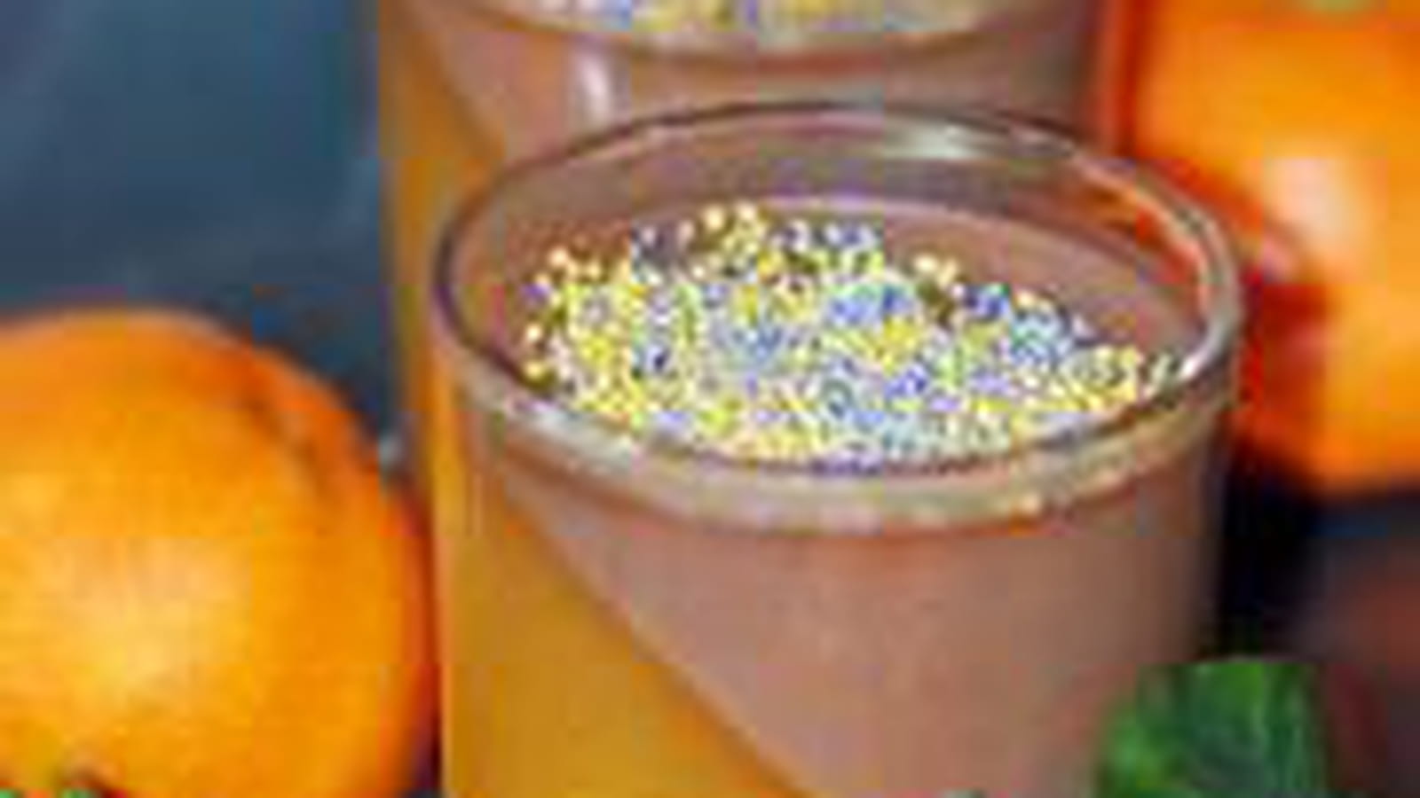 Verrine bicolores au chocolat et clémentine