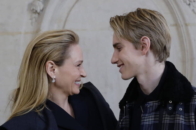 Uma Thurman et son fils Levon Thurman-Hawke, complices