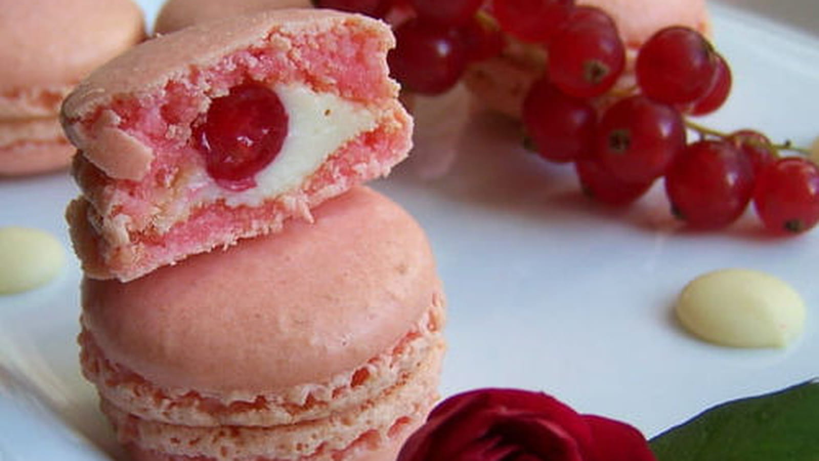 Macarons à la rose