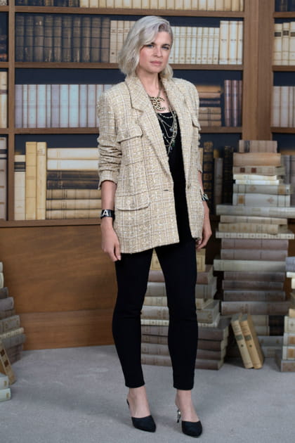 C&eacute;cile Cassel au d&eacute;fil&eacute; Chanel