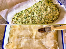 Feuilleté grec aux courgettes (kolokythopita) : Etape 3