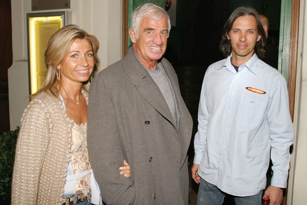 Jean Paul Belmondo, sa femme Natty et son fils Paul