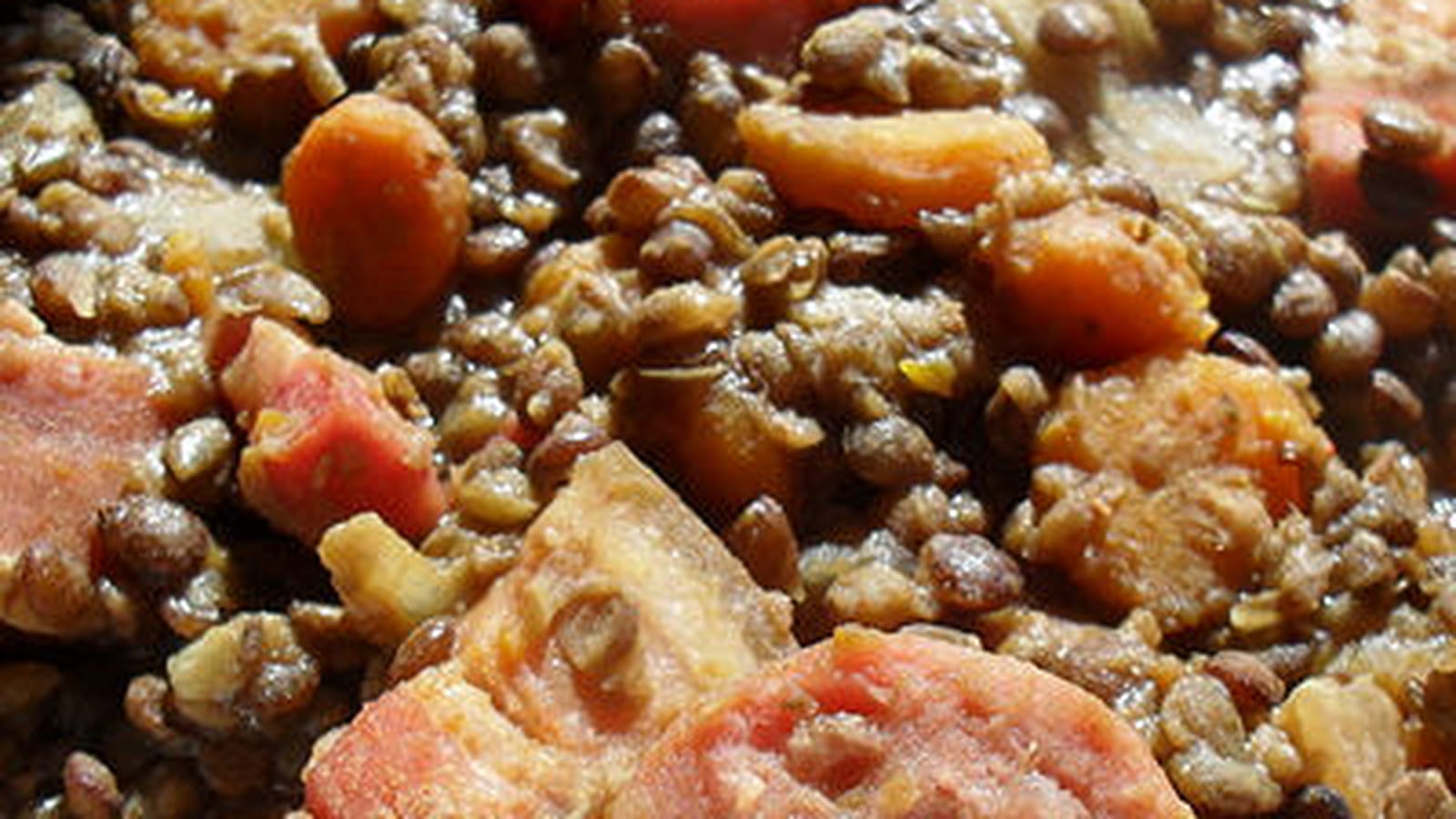 Saucisses lentilles à ma façon