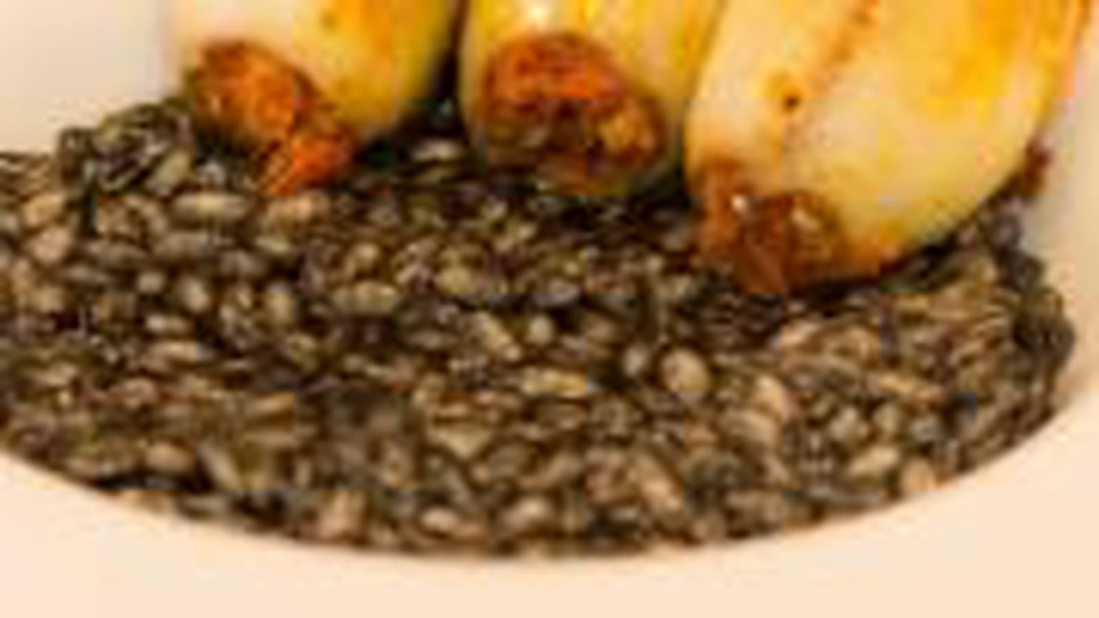 Black risotto et encornets au chorizo