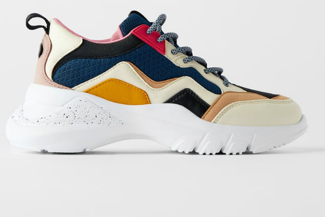 Tennis multicolores de Zara