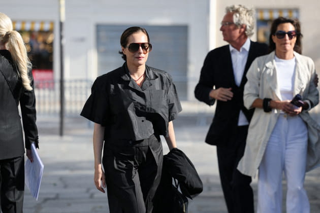Amira Casar aux obs&egrave;ques de Nicolas Altmayer