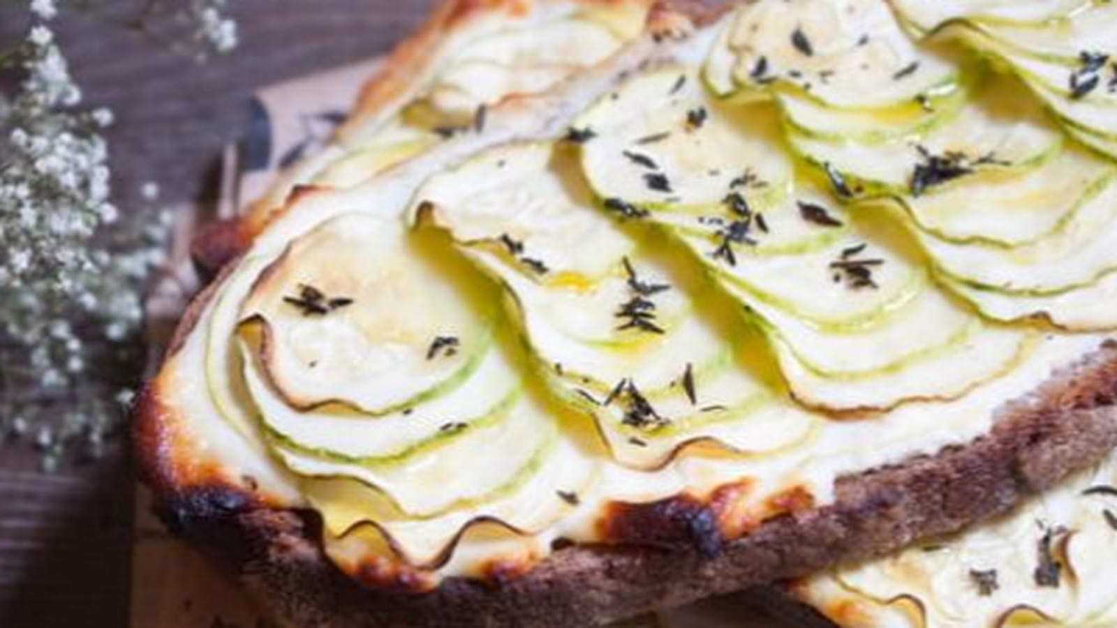 Tartines de courgettes