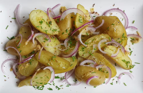 Pommes grenaille en salade