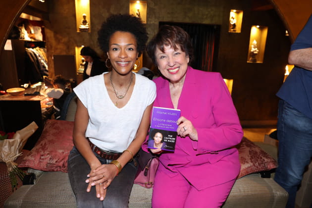 Rachel Khan et Roselyne Bachelot, toute de rose v&ecirc;tue