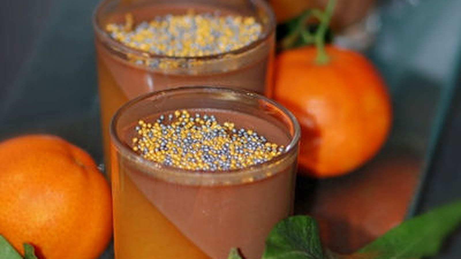 Verrine chocolat et clémentine