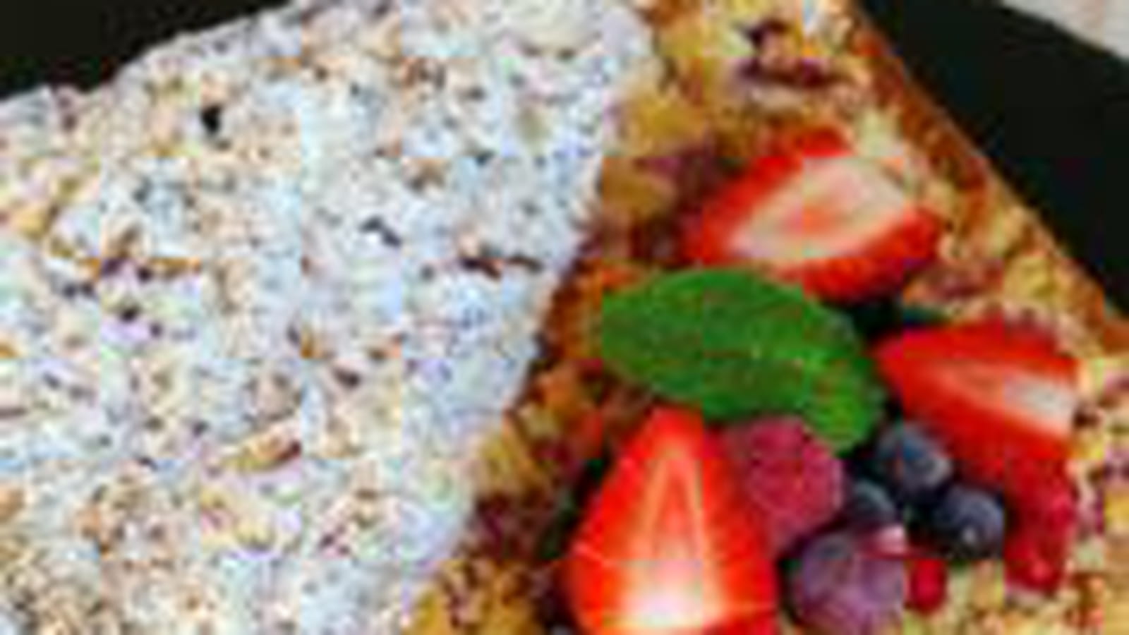 Tarte fruits rouges crumble