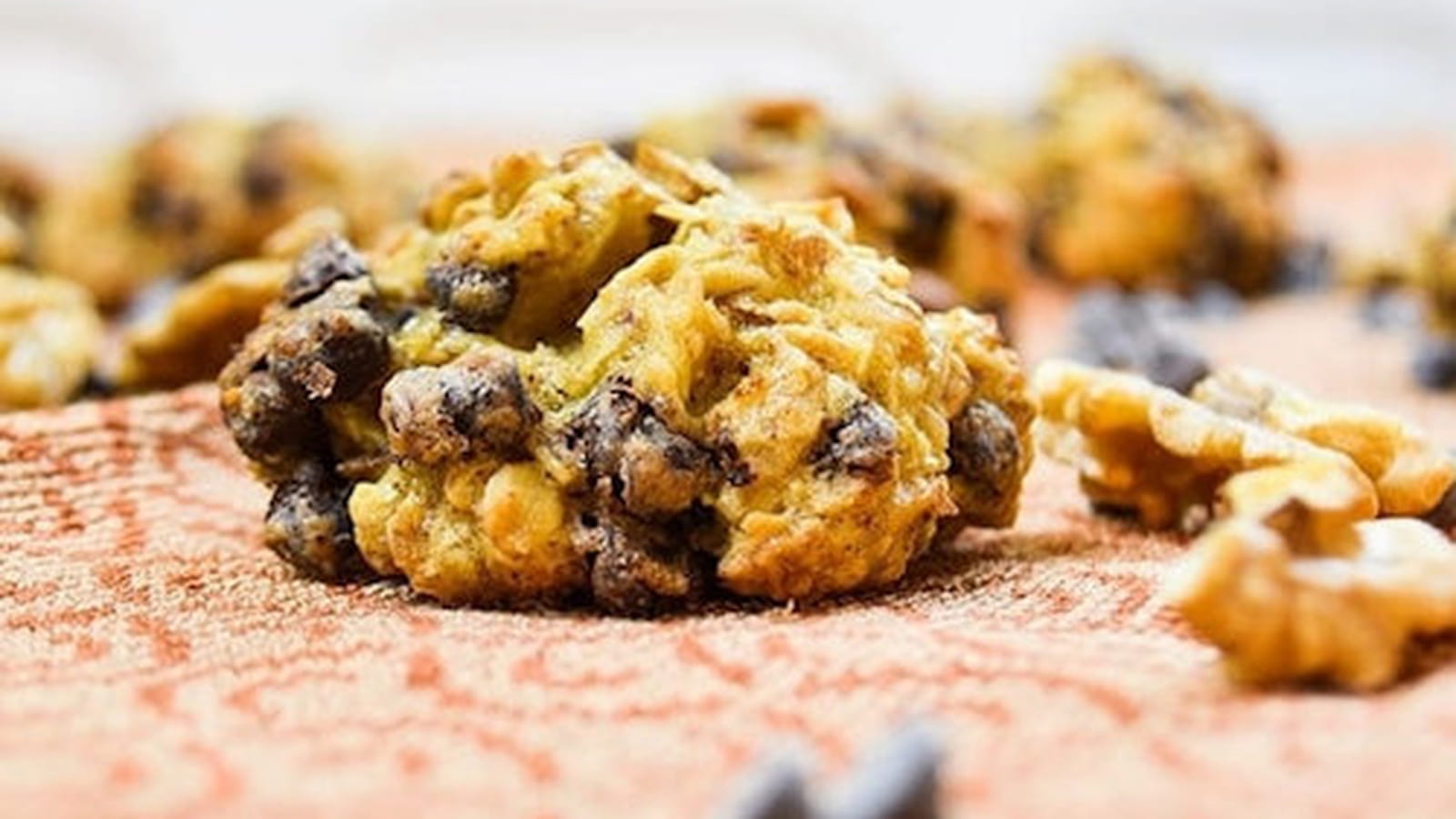Cookies healthy flocons d'avoine, chocolat et noix