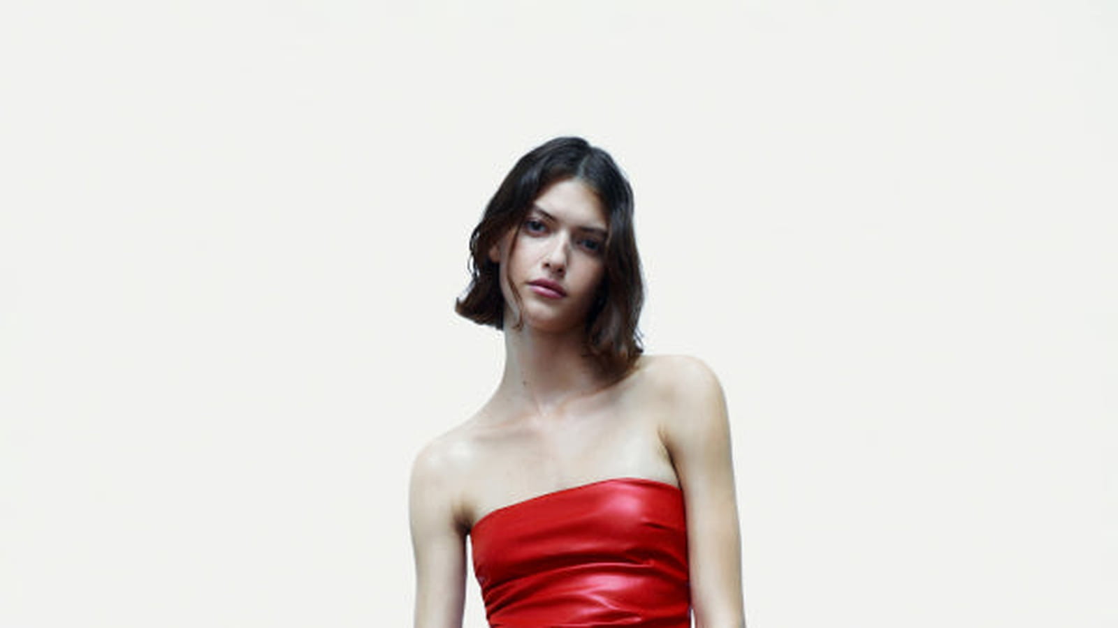 Robe en cuir Zara 
