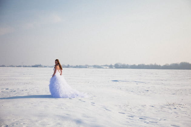 On enlève le haut pour ce mariage d'hiver !