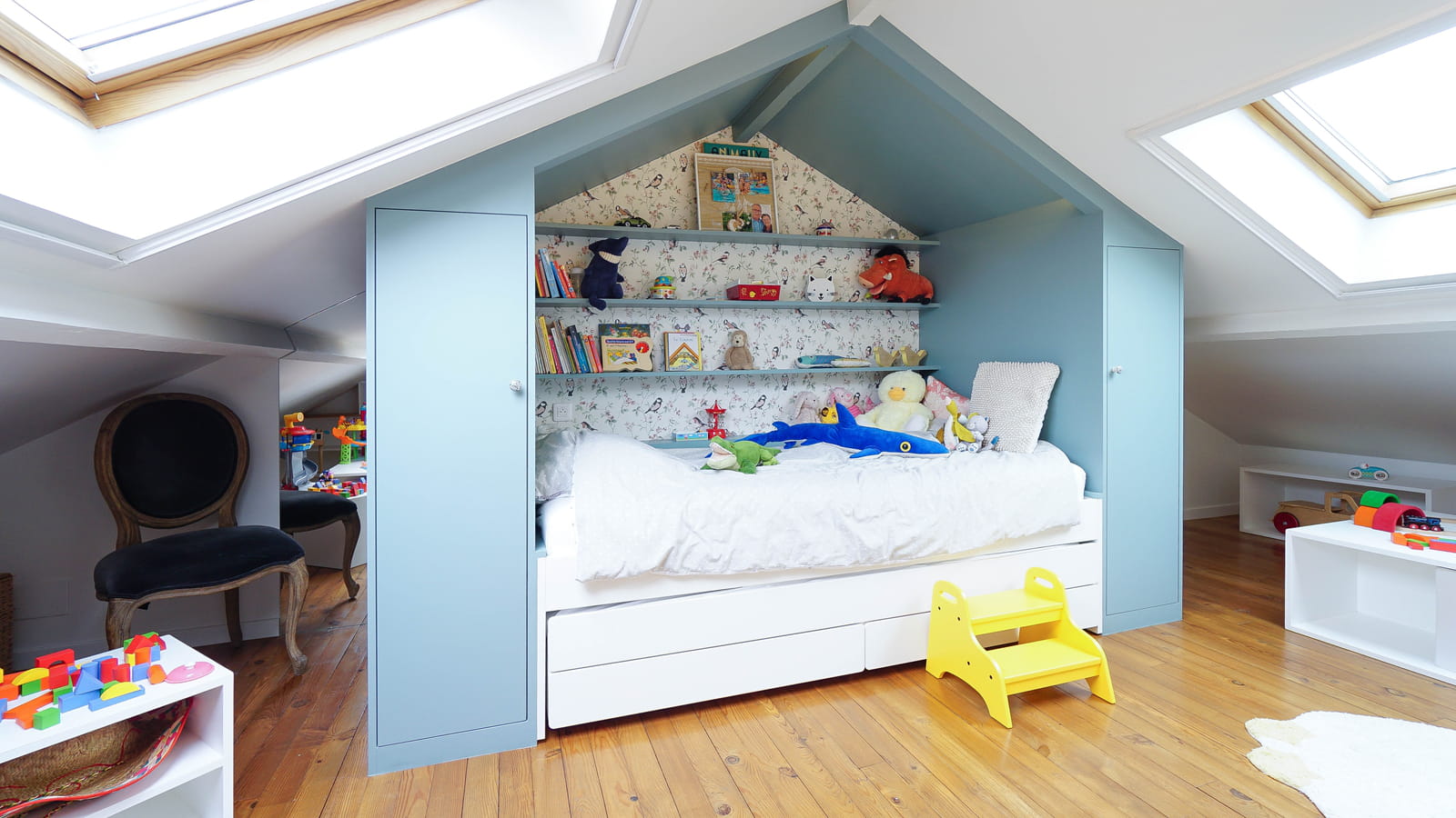 Faire un lit cabane coloré