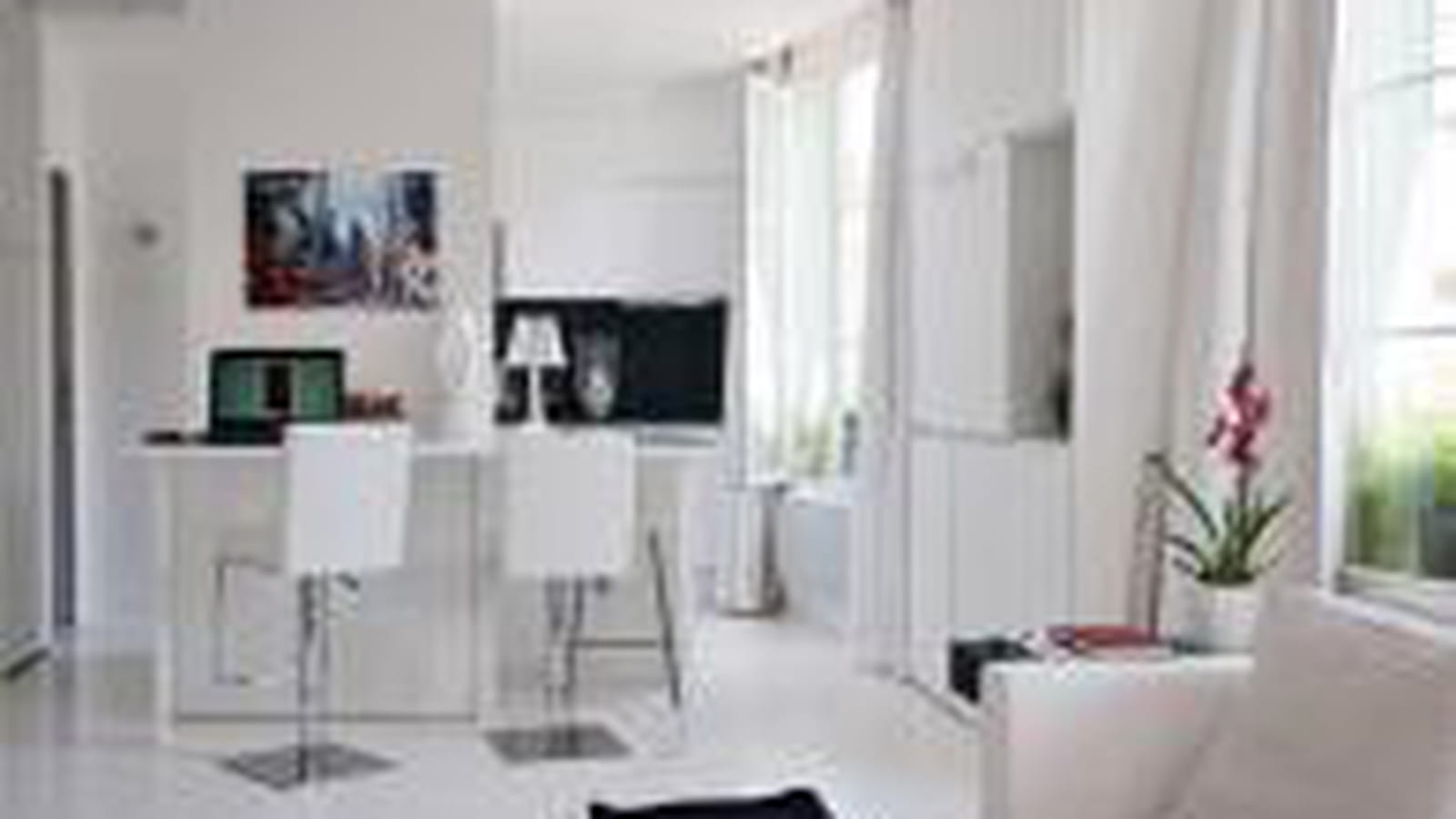 Salon bureau blanc